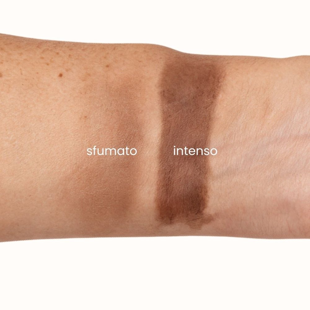 Il contour in stick Espresso sul braccio, sfumato e intenso